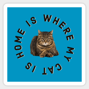 Home Is Where My Cat Is (Manx) Sticker